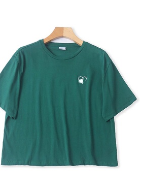 CC5260外贸欧美女生短袖T恤春夏新款圆领套头学院风休闲百搭上衣