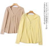 新款 K6352外贸欧美女士薄款 针织衫 拉链设计V领套头宽松显瘦上衣