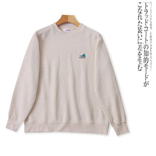 K8457外贸日单男女情侣款休闲卫衣秋季新款圆领套头宽松时尚上衣