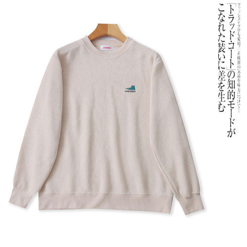 K8457外贸日单男女情侣款休闲卫衣秋季新款圆领套头宽松时尚上衣