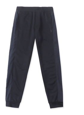 V9648外贸欧美单拼色运动裤新款松紧腰时尚宽松男士休闲束脚长裤