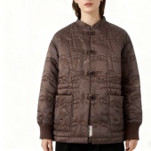 G6380外贸日单复古风女士薄款 宽松棉服 立领新中式 棉衣冬季 新款