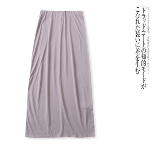 O9450外贸欧美单女士半身裙春夏新款松紧腰时尚纯色显瘦中长裙