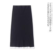 半身裙 显瘦中长款 K0953外贸女士甜美针织裙秋冬款 松紧腰弹力修身