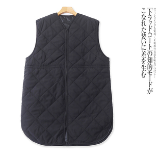 宽松加厚长款 A5758外贸日单女士薄款 V领无袖 新款 马甲 棉马夹冬季