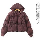 O4252外贸欧美女士棉衣冬季 棉服 宽松短款 新款 连帽宽松时尚