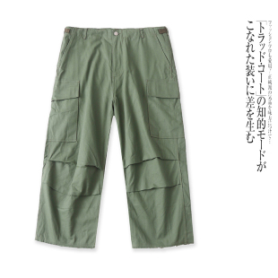 春夏新款 休闲裤 高腰宽松显瘦潮流工装 裤 外贸日单大码 七分裤 女装