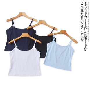 UU2145外贸欧美单小女生吊带上衣夏季新款纯色弹力修身百搭背心