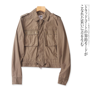 宽松显瘦时尚 翻领长袖 夹克上衣 新款 外贸欧美单女士休闲外套秋季