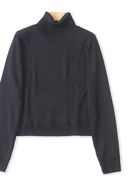 GG5635外贸日单时尚女士高领毛衣冬季新款套头弹力修身百搭针织衫