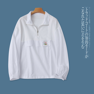 外贸韩版女士上衣秋季新款半拉链套头拼色时尚宽松大码休闲卫衣