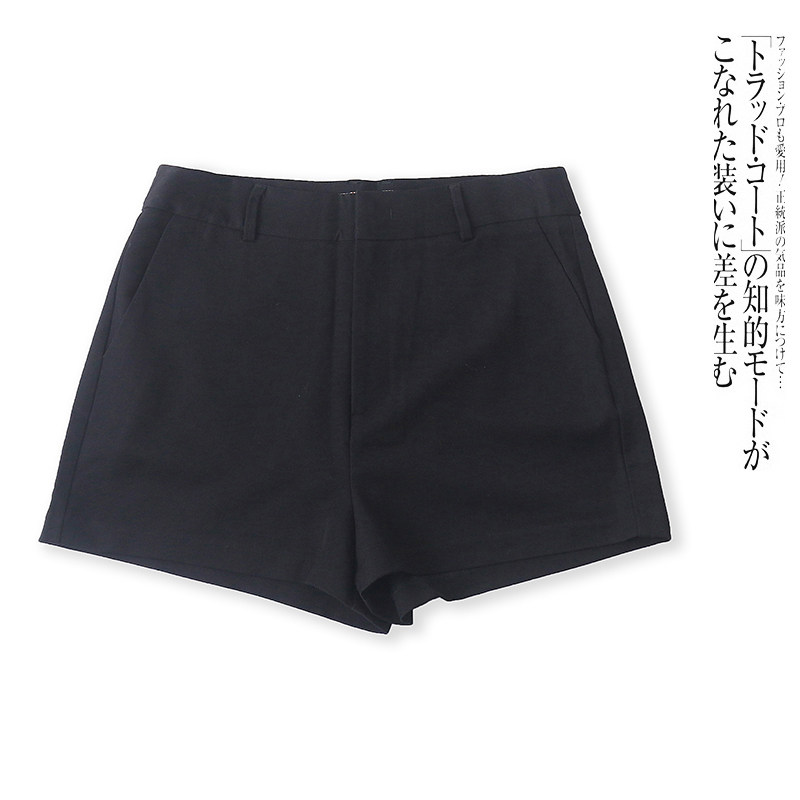E5463外贸欧美女士休闲短裤春夏新款修身显瘦时尚百搭五分阔腿裤 - 实物图