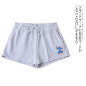 松紧腰卡通宽松运动阔腿裤 G4610外贸欧美单女生休闲短裤 春夏新款