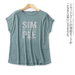 KK6338外贸欧美单女士T恤春夏季 圆领套头字母图案宽松上衣 新款