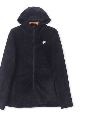 FF5236外贸欧美单女士毛绒外套冬季新款连帽拉链宽松摇粒绒上衣