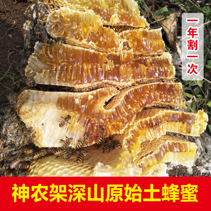 神农架岩蜜深山崖蜜中华土蜂蜜百花蜜野生纯天然成熟结晶新蜜