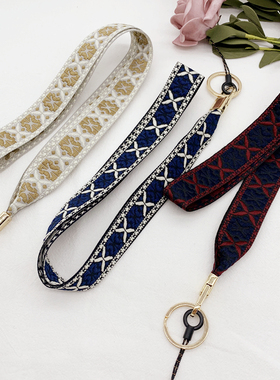 民族风挂脖长绳手机挂绳挂手腕短绳可拆卸钥匙扣厂牌工牌结实耐用
