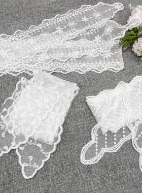 超仙蕾丝女百搭蝴蝶结编发绳森系绑发带挂脖丝巾牛仔裤装饰腰带