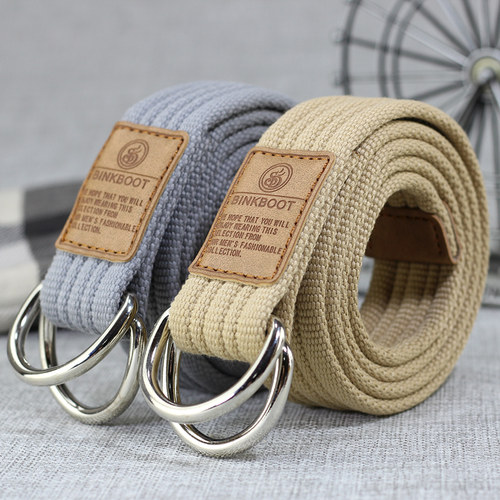 青年收紧潮流布金属户外裤带女士