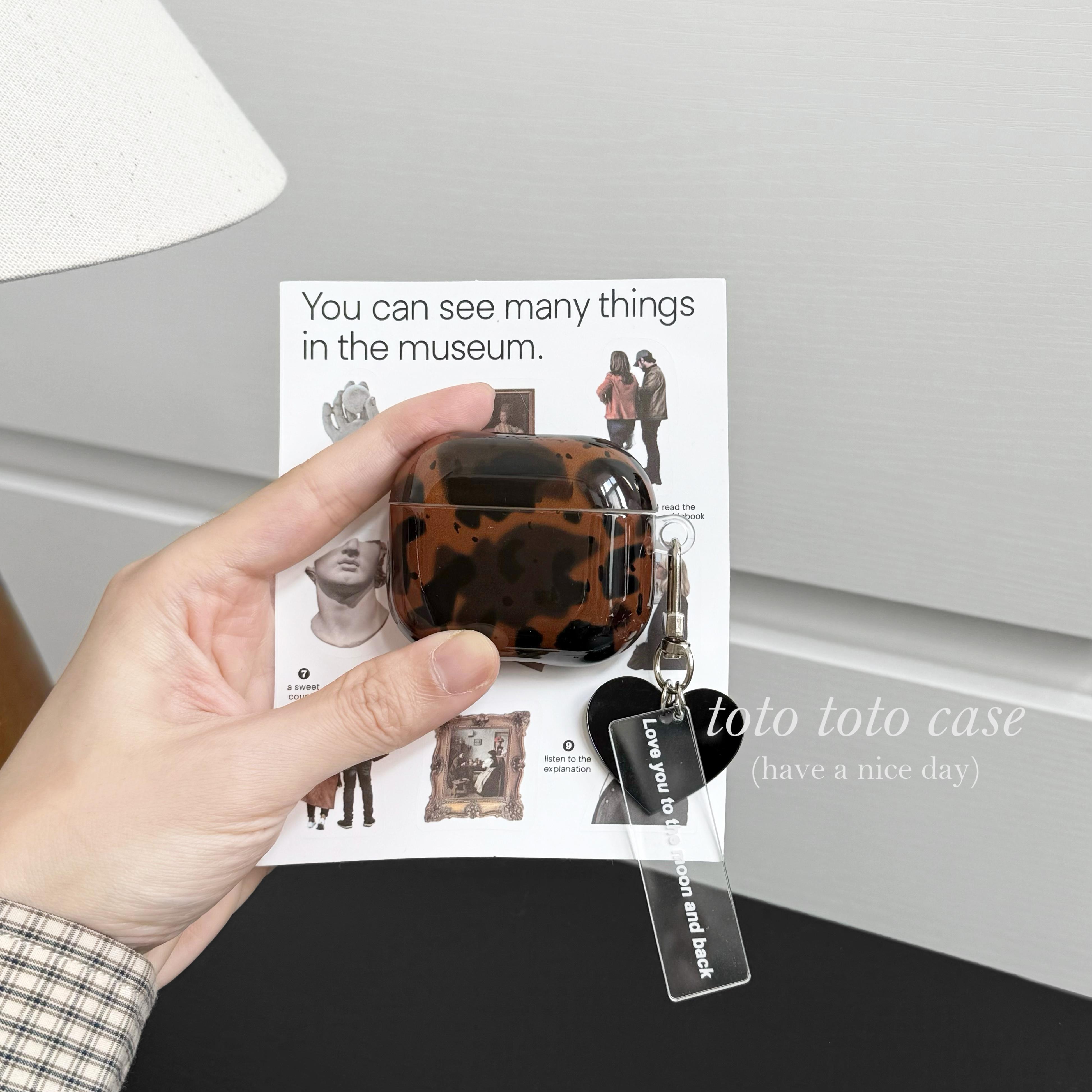 复古琥珀色Airpods4代耳机套