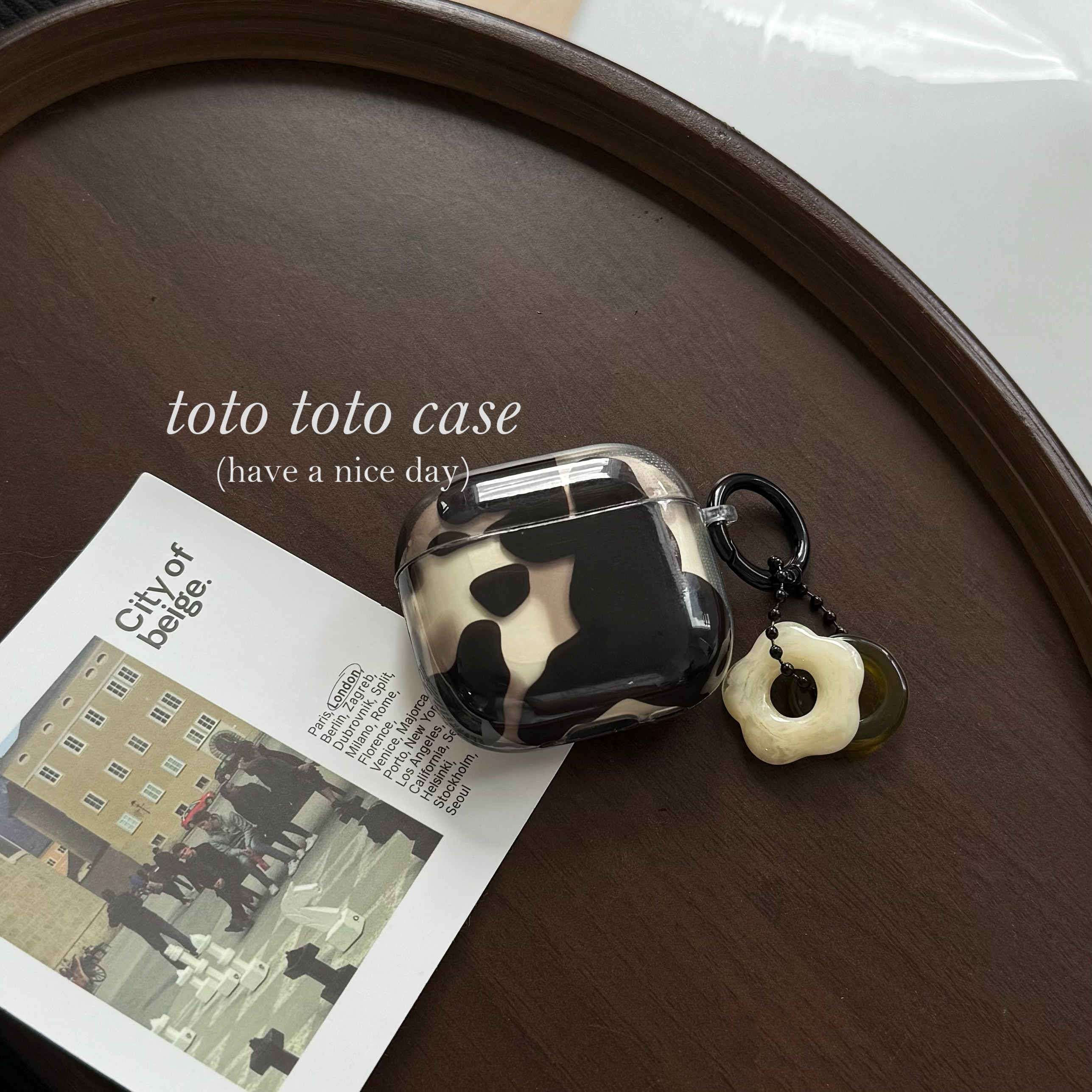 花朵宝石挂件Airpods4代耳机套