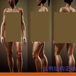 zbrush高精度女性人体模型文件带贴图