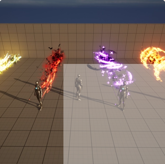 UE5人物瞬间移动闪现拖尾特效Blink and Dash Niagara