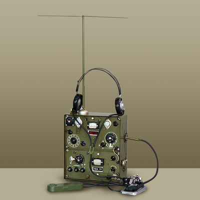 复古老式电报机模型铁艺老式仿无线电台发报机摆件老物件装饰道具