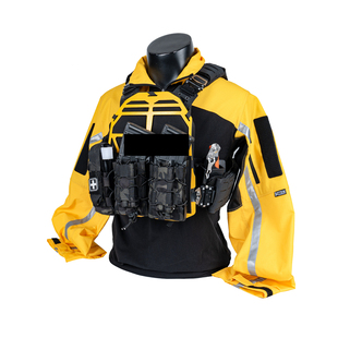 [TRN]BAC黑灰工业反光条醒目教官服橘色黄色作训服救援队透气蛙服