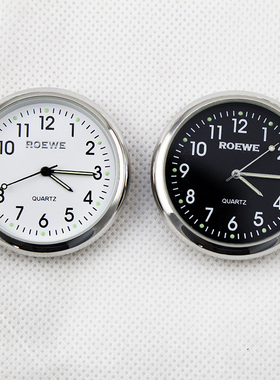 适用新荣威W5e550e50RX5改装车载时钟汽车用电子石英钟表进口机芯