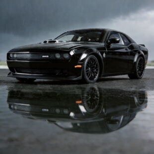 1:18肌肉车挑战者SRT Hellcat地狱猫仿真合金汽车模型收藏摆件