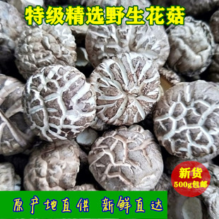 野生花菇500g包邮手选香菇冬磨菇泌阳土特产干货产地食用产品