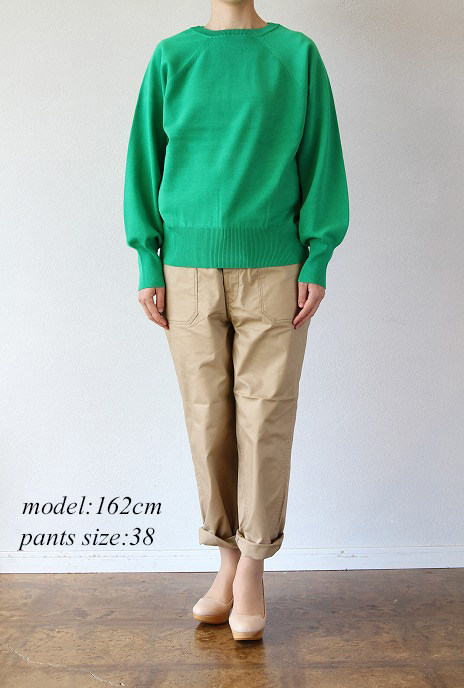 初原女装纯棉军绿色日系长裤