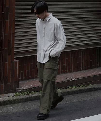 日系男装春秋工装长裤