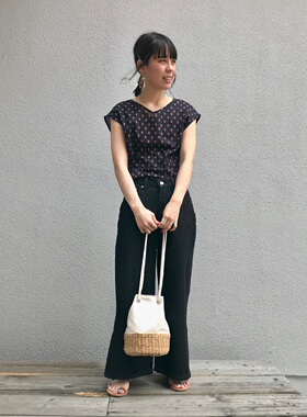 初原家女士牛仔裤宽松喇叭裤阔腿裤2025春秋款journal standard