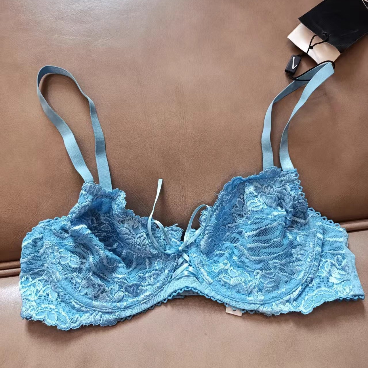 艾塔丽丝   欧美女士内衣超薄蕾丝网纱性感文胸适合70C75B