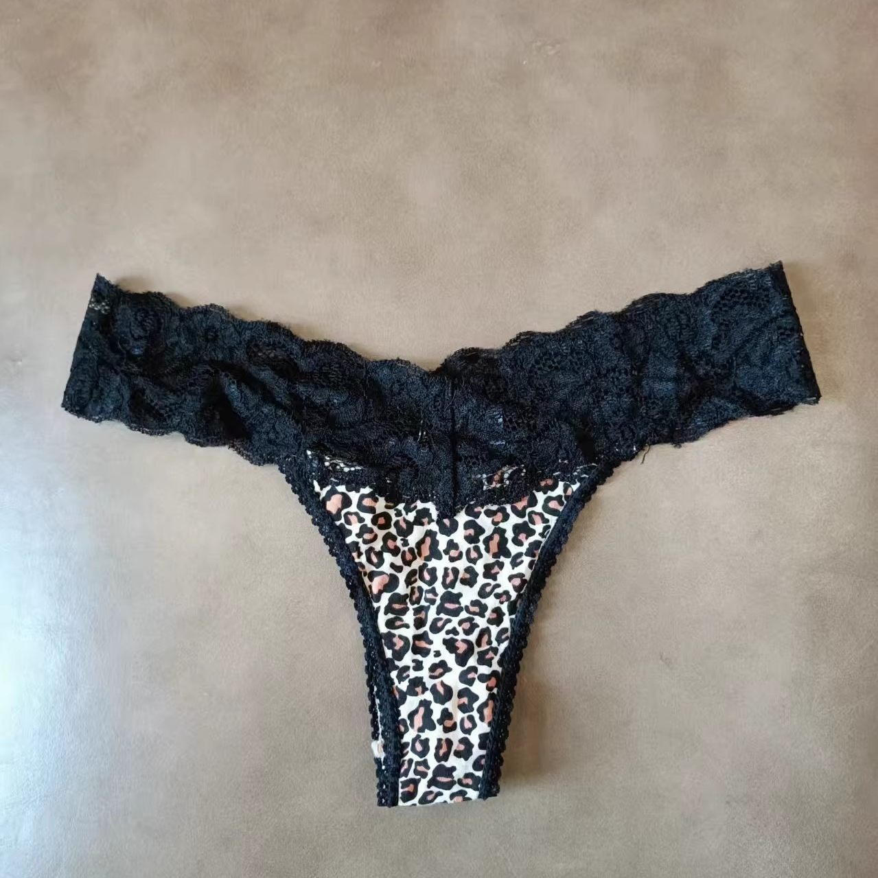 欧美女士内裤棉质豹纹蕾丝边性感丁字裤适合臀围272829303132,女士内衣/男士内衣/家居服,女丁字裤,淘宝优惠券,粉丝福利购,淘宝优惠卷