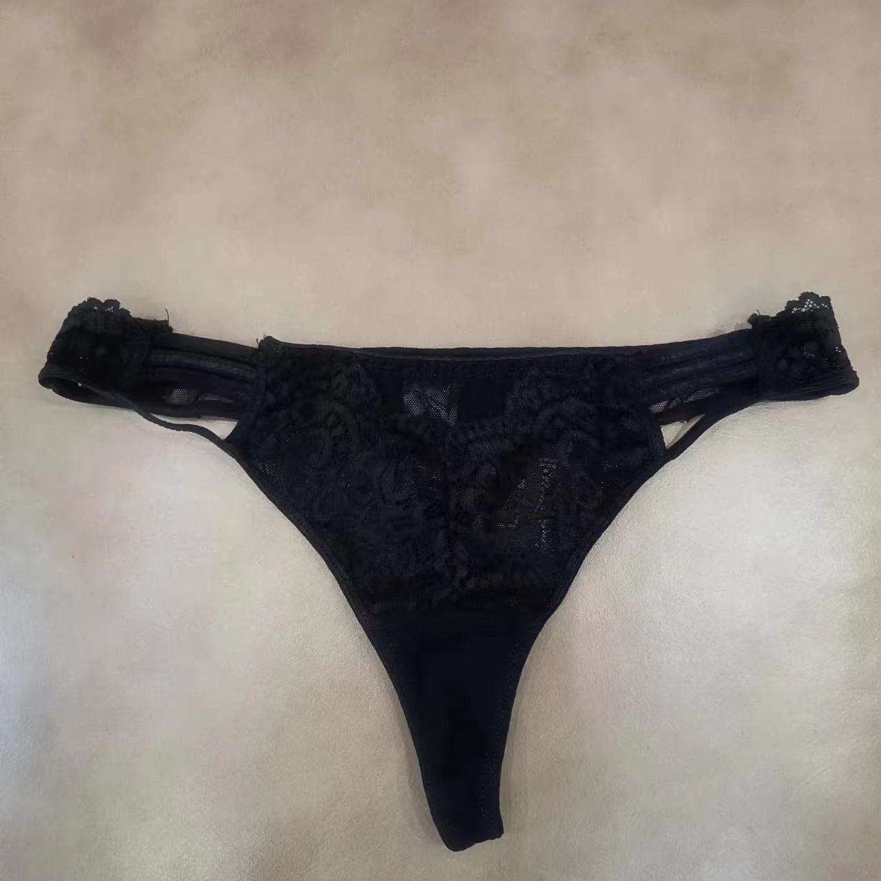 艾塔丽丝    欧美女士内裤蕾丝性感丁字裤适合臀围2728