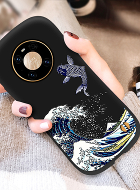 加厚防摔中国风适用华为P40手机壳Mate50Pro小蛮腰MT40E男30国潮8男7荣耀60磨砂Nova9Pro荣耀50Pro软hinova9