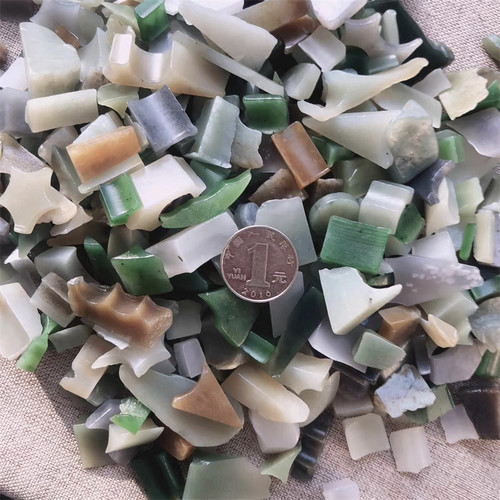 500克和田玉边角料下脚料