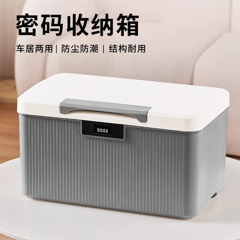 家用密码箱大容量带锁收纳盒