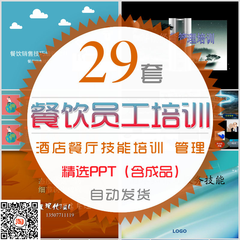 餐馆餐饮员工培训课件ppt模板餐厅职工服务技能酒店销售经营管理