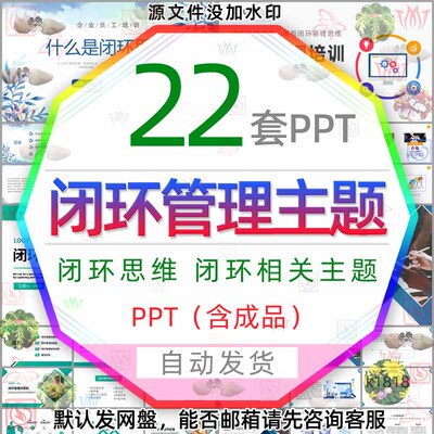 企业pdca循环闭环管理培训PPT模版什么是闭环思维公司闭环营销wps