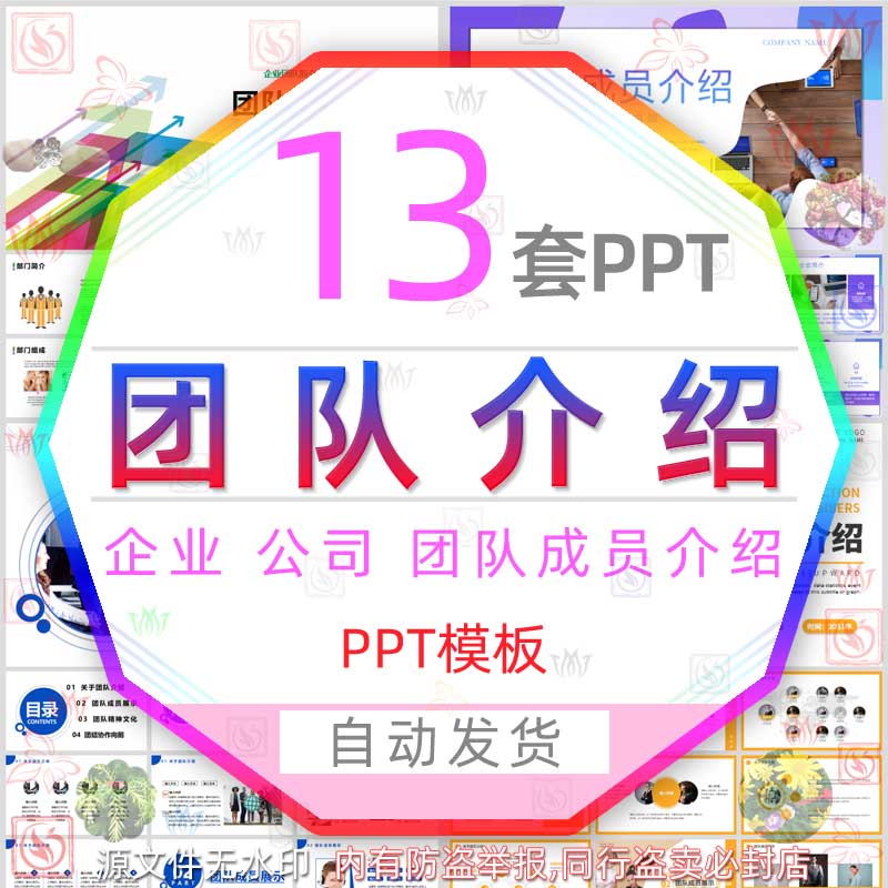 公司团队成员介绍PPT模板企业团队简介员工风采展示团结合作精神