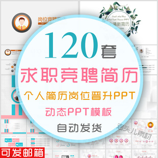 个人简历PPT模板自荐岗位晋升求职竞聘面试自我介绍资料竞选报告