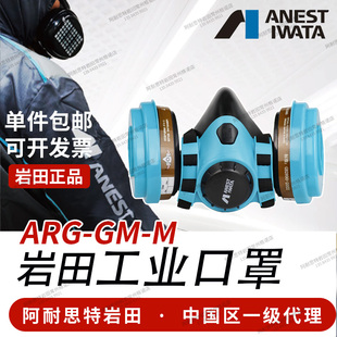 阿耐思特岩田 IWATA防毒面具喷漆专用面罩防甲醛防尘化工气体口罩