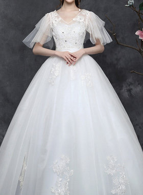 大码婚纱200斤胖mm新娘礼服女