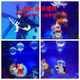 新款 月亮猫 鱼缸造景创意悬浮小魔女摆件全套水族饰品小仙女套装