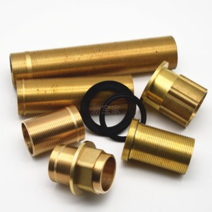 铜单孔冷热水龙头配件 固定接头螺帽加厚台盆固定脚螺丝32加长脚