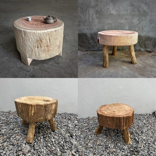 风化木茶几铁栎木铁力木老木头茶几榻榻米客厅民宿特色小茶桌168